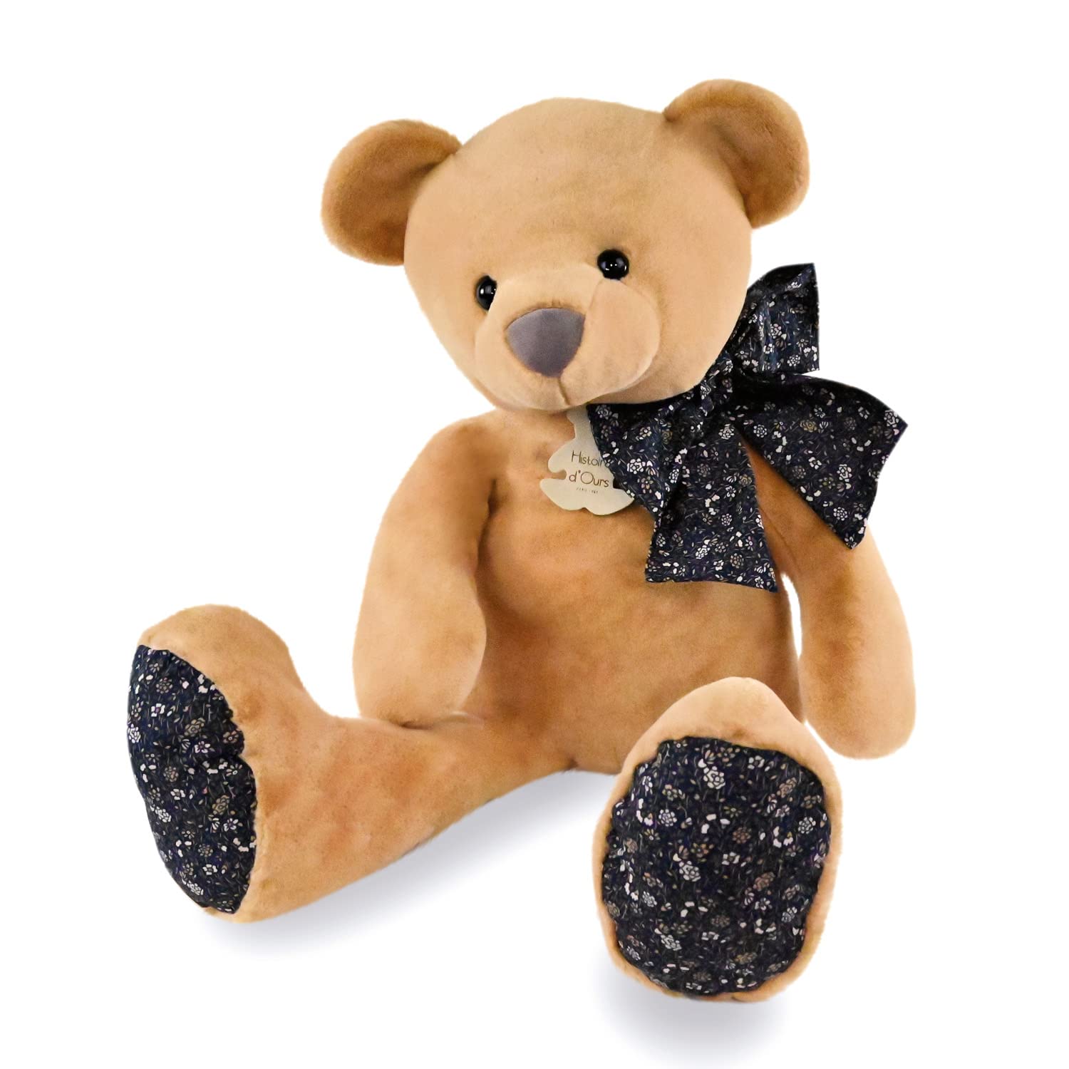 HISTOIRE D'OURS - Sehr großes Plüschtier Bär – Hellbraun 60 cm – Kollektion Kuschelfreunde – Kuscheltier XXL Ultra weich – idealer Begleiter für Babys – Geschenkidee zur Geburt für Mädchen und Jungen