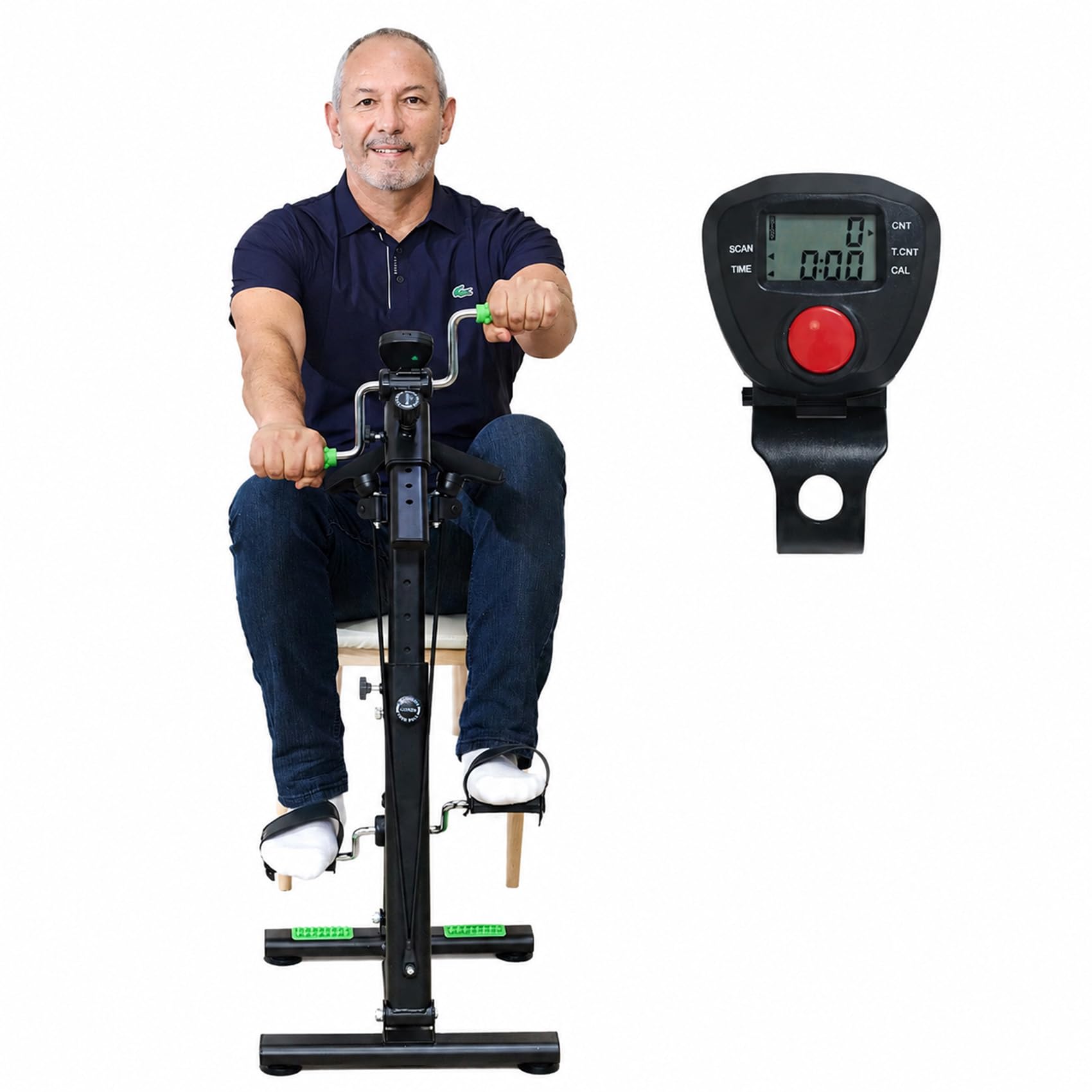 ZIDAFIT Pedal Exerciser Bike with Resistance Band