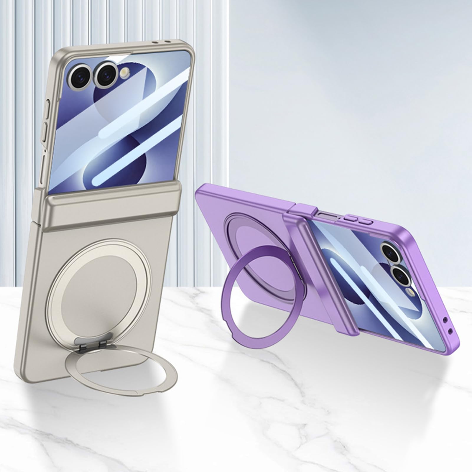 Funda Magnética para Samsung Galaxy Z Flip 8 Anillo Bisagra Pantalla