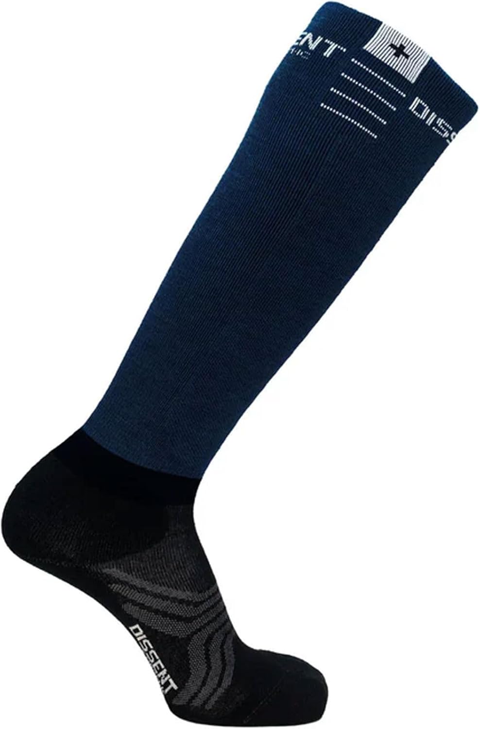 DISSENT Unisex IQ Comfort Targeted Cushion Performance Soft Breathable Over-The-Calf Ski Compression Socks