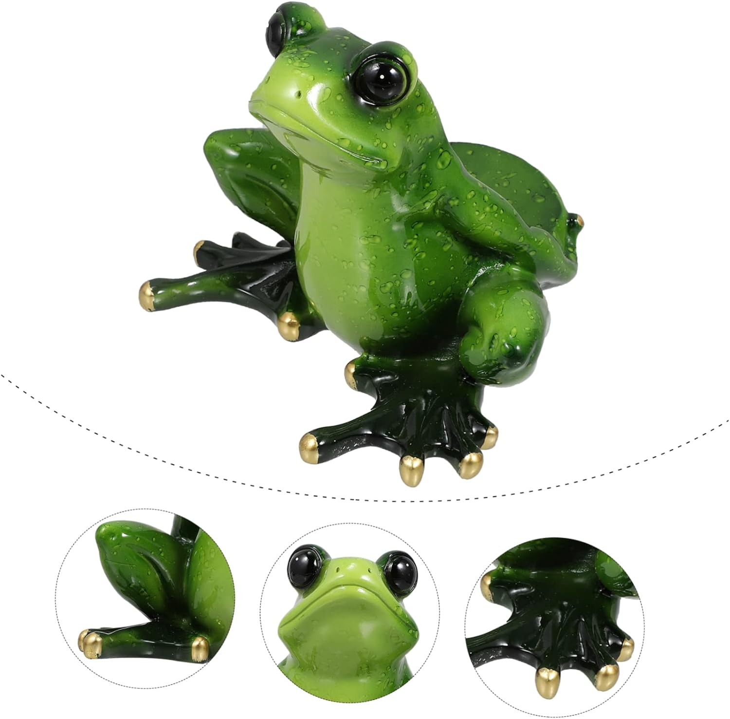 Ciieeo Resin Craft Frog Wine Rack Decorative Bottle Shelf Tabletop Single Space-Saving Wine Storage