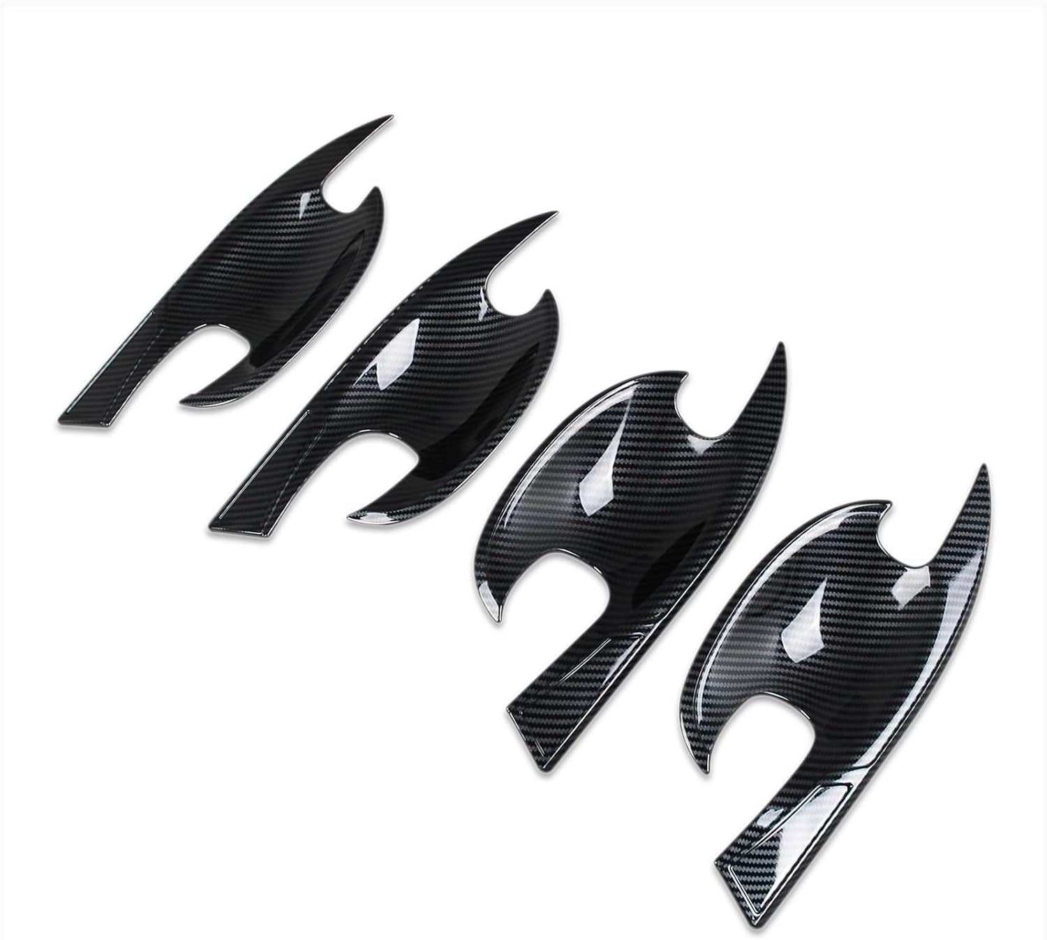 for Mazda CX-50 CX50 2024 2025 2026 Exterior Door Handle Bowl Cover Trims Carbon Fiber Pattern