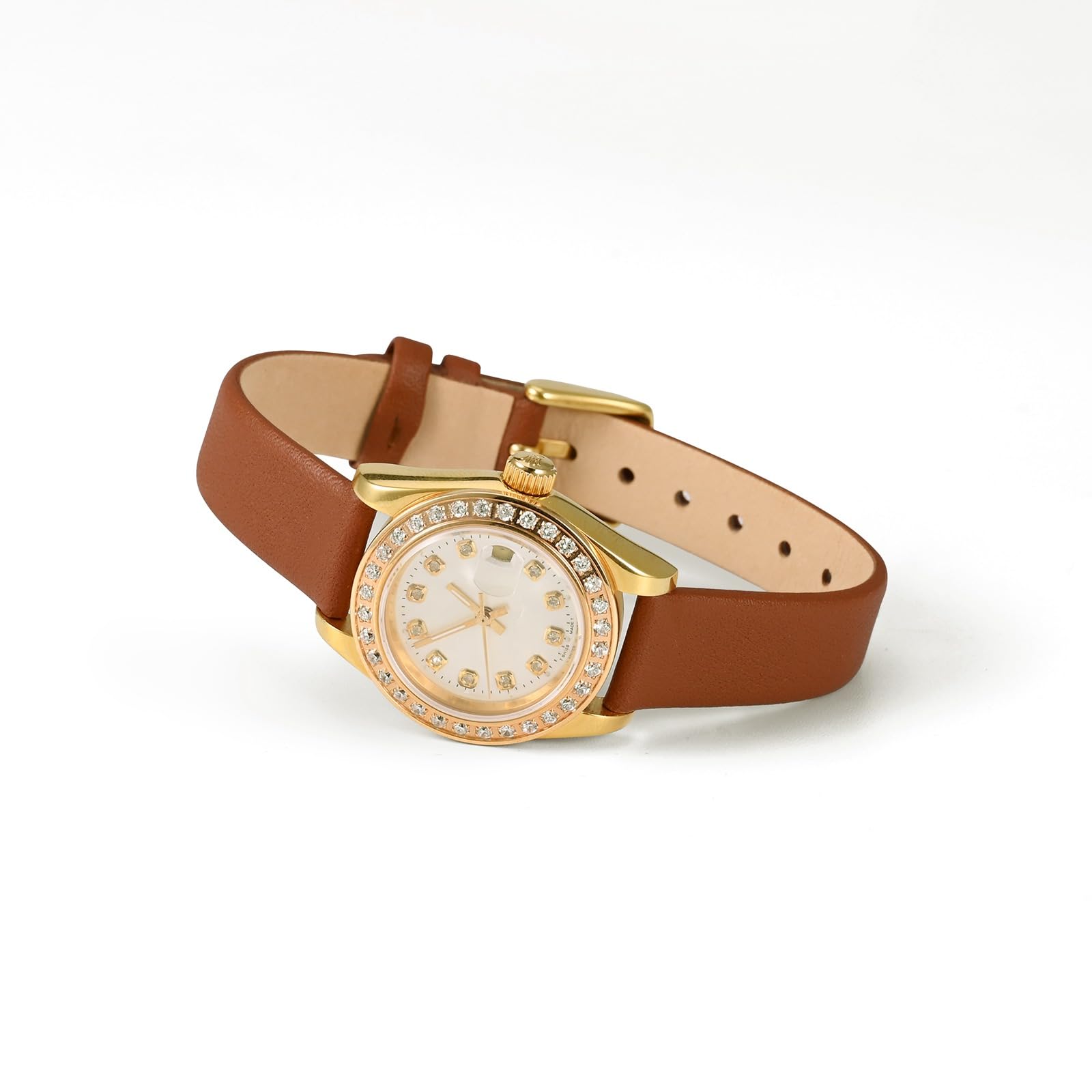 WOCCI Elegantes Correas de Reloj, Correa de Repuesto de Cuero Genuino, Hebilla de Acero Inoxidable, 8mm 10mm 12mm 13mm 14mm 16mm 18mm 20mm 22mm — view 17