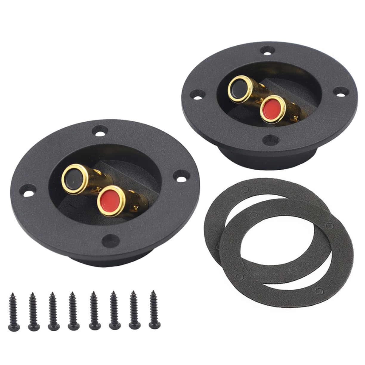 Terminal para altavoz de coche Kisangel con placa de presión dorada premium 8