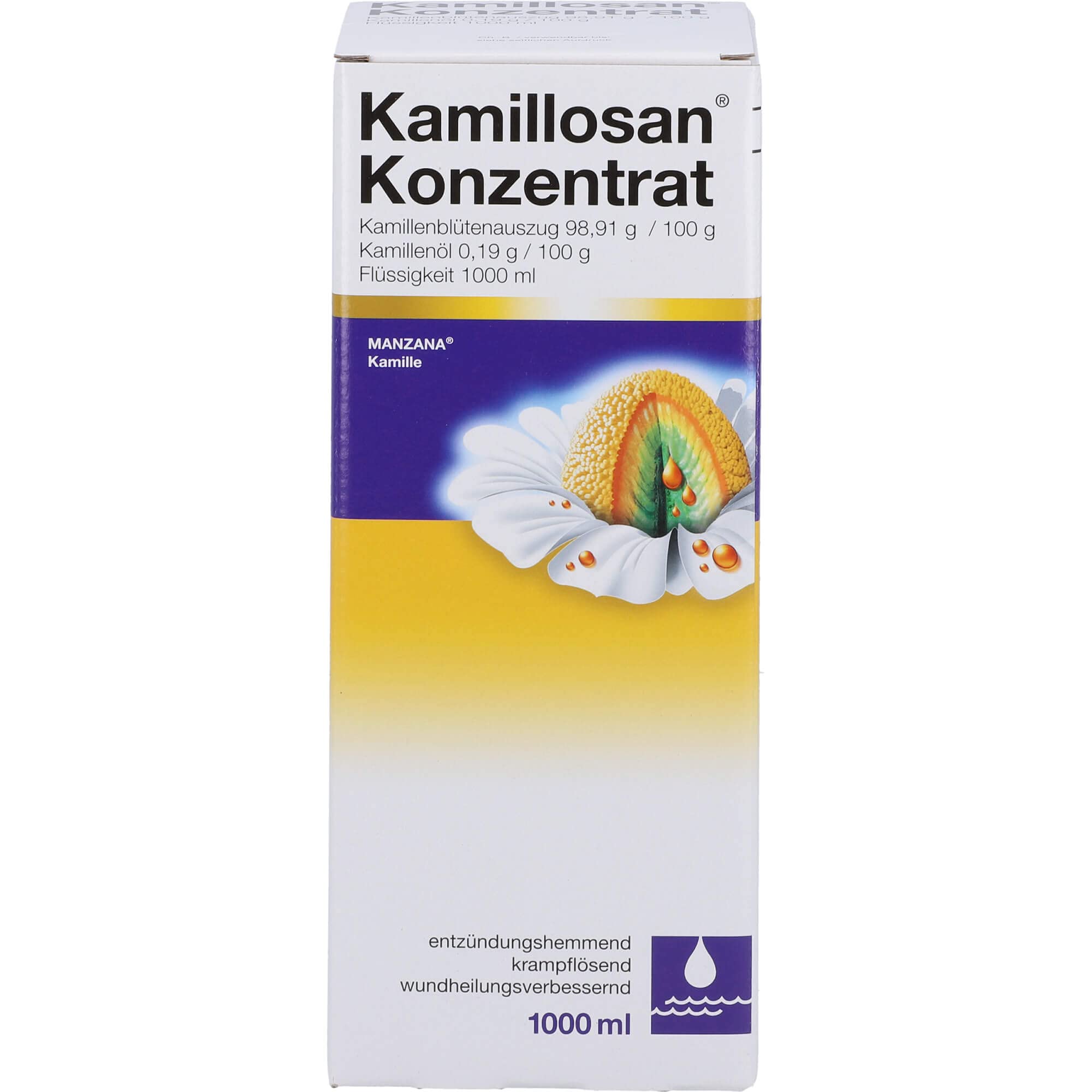 Kamillosan Konzentrat: Arzneimittel mit Kamillenblüten-Auszug für Sitzbad, Mundspülung, Inhalationslösung, Umschläge und zur Einnahme