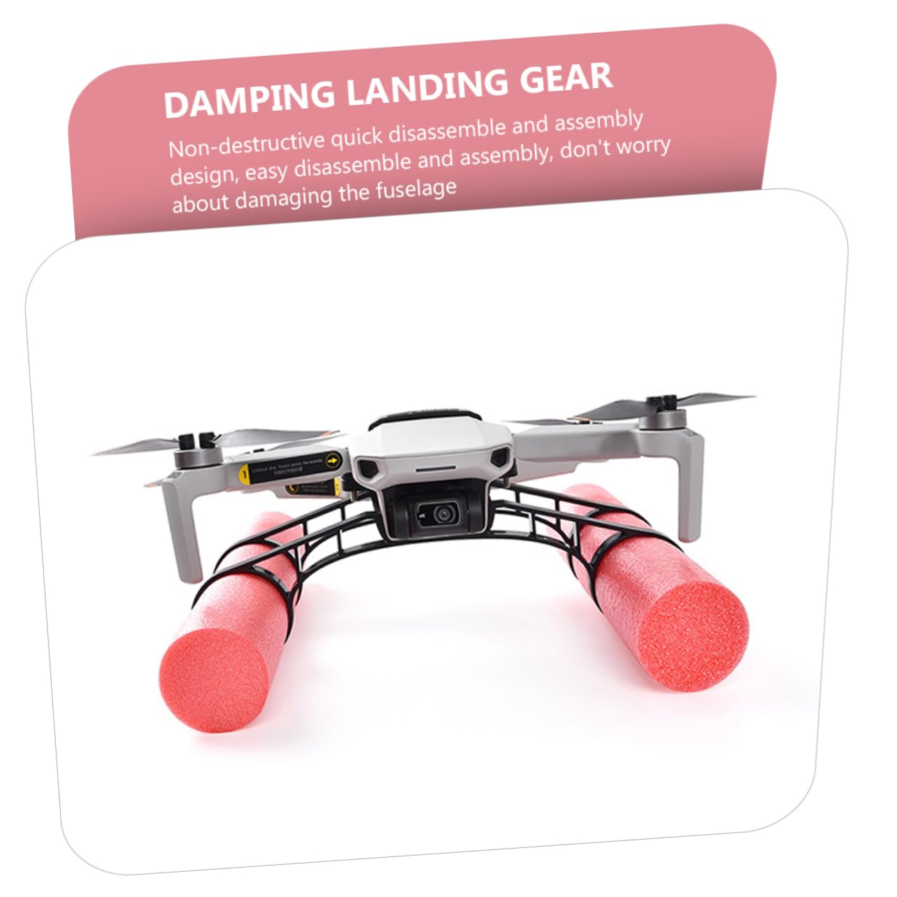 Toddmomy Drone Float Landing Leg Buoyancy Heighten Extender for 2 Waterproof Landing Gear Training Kit