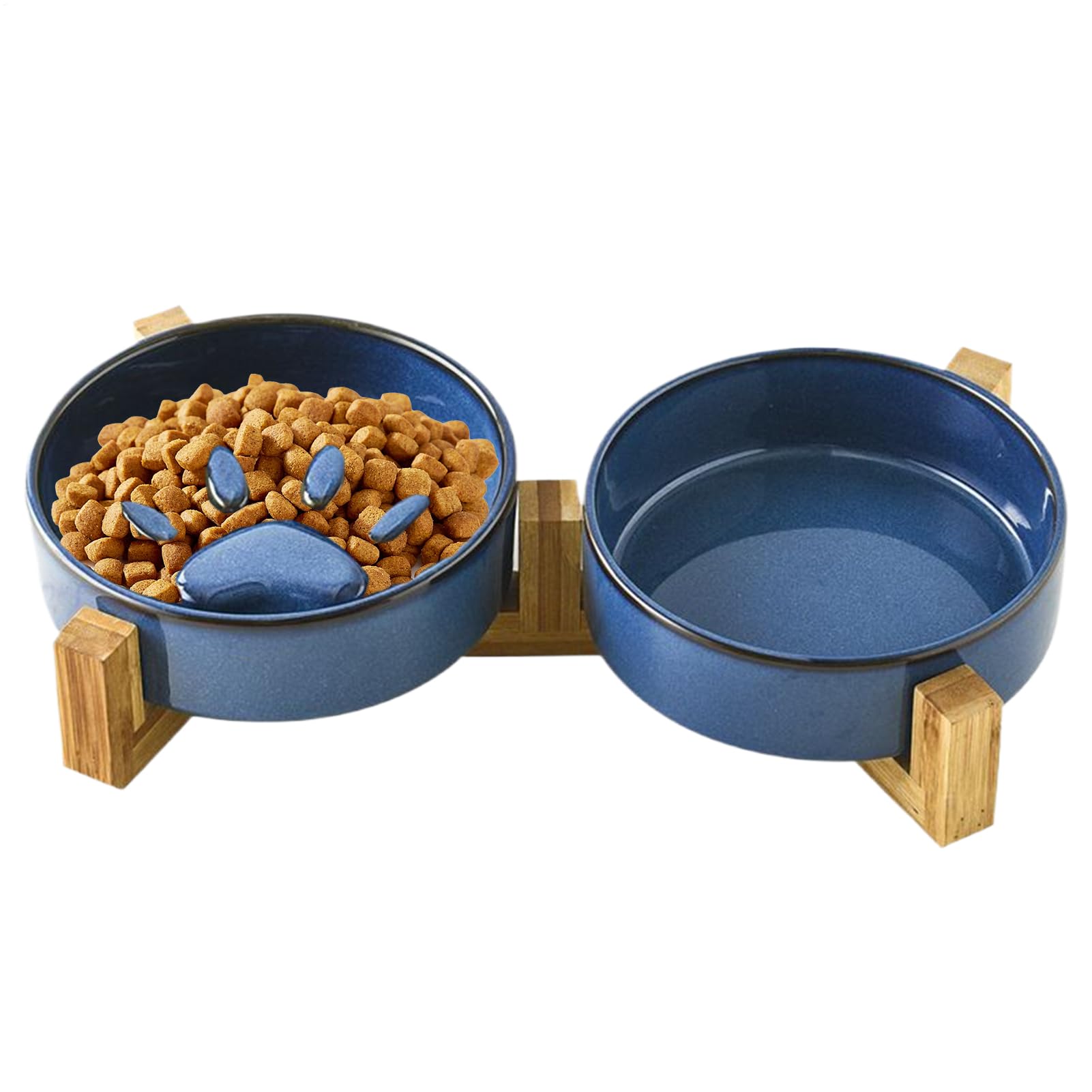 Miski dla psów z powolnym karmieniem, ceramiczne, antypoślizgowe, urocze łapy, powolne podajniki, artykuły dla zwierząt domowych, do karmienia kotów, do podlewania domu, podwórka, ogrodu