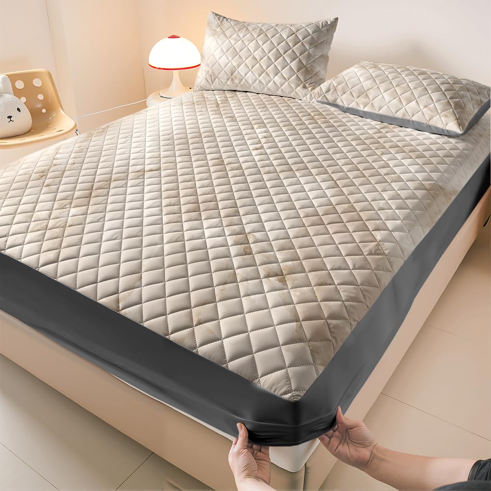 Morbuy Alèse Imperméable Matelassée (Marbre 9,180x200cm)