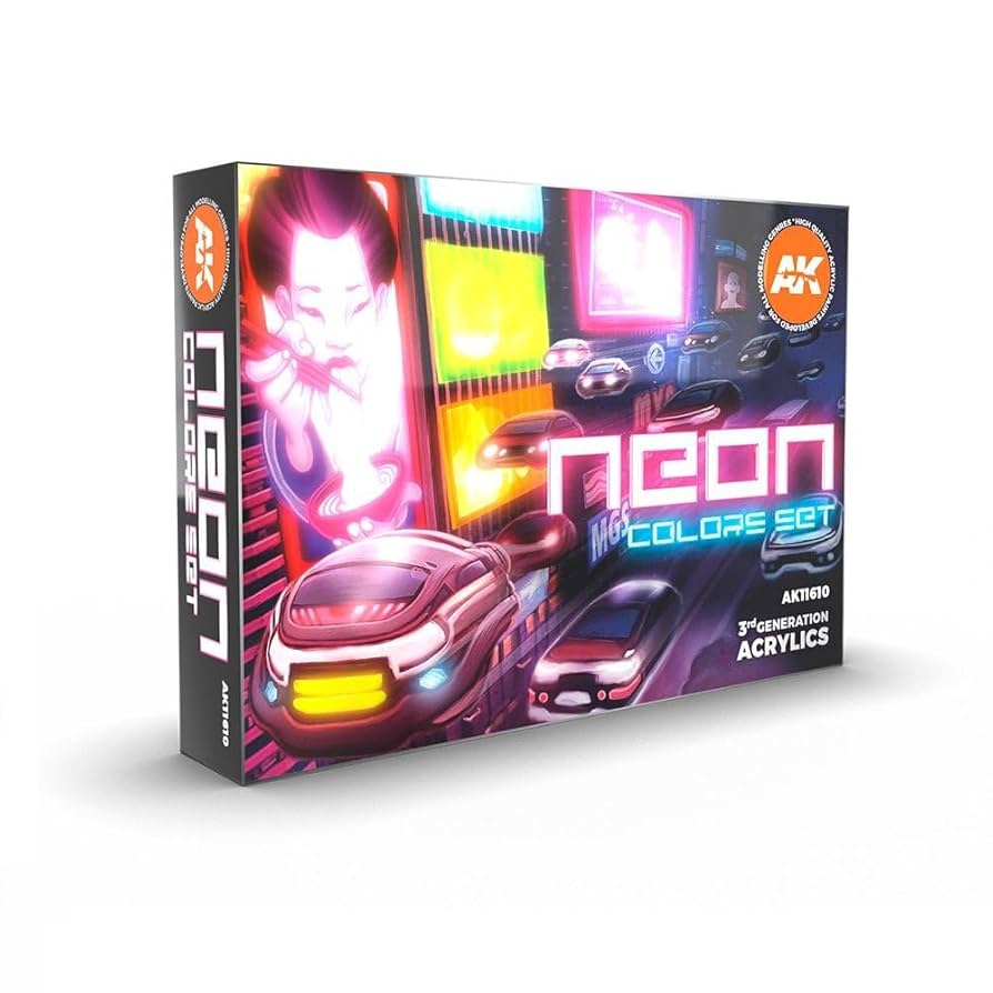 Amazon.com: AK-Interactive: 3rd Gen Acrylics - Neon Colors