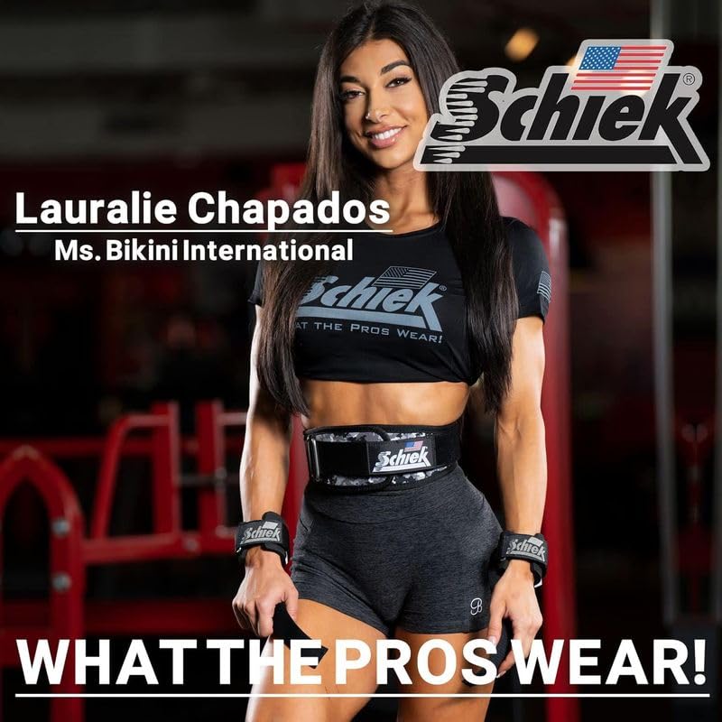 Schiek Sports Model 1000-PLS - Correas de levantamiento de potencia de lujo