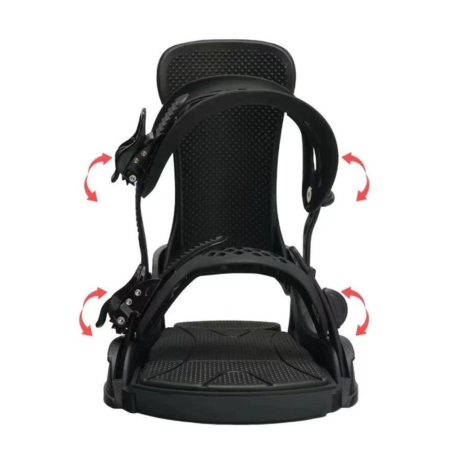 Fijaciones para Snowboard Adulto con Envolvente 3D Y Base Sólida Fácil de Poner Y Quitar Accesorio para Botas Adecuadas para Hombres Y Mujeres