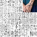 💫【Geeignet für alle Körperteile】💫 DIY 3D Realistisch Temporäre Tattoos Erwachsene Damen Können Auf Arm, Hals, Nacken, Schulter, Körperkunst, Brusttatto, Brust, Unterbrust, Knöchel, Handgelenk, Rücken, Armband, Fuß, Händen, Hand, Ohr, Tattoos Zum Aufkleben Damen, Finger, Temporäre Tattoos Kinder Gesicht, Oberschenkel, Beine, Unterarm, Kopf, Taille, Gefälschtes Juwel Schmuck Tatoos.