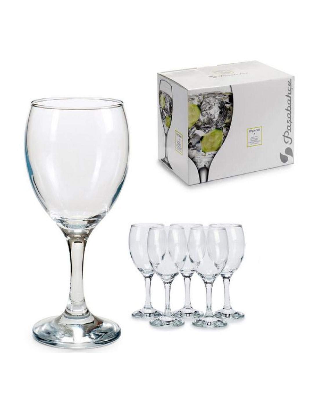 Pasabache Imperial Glass Set, 340 ml, 6 pezzi, trasparente