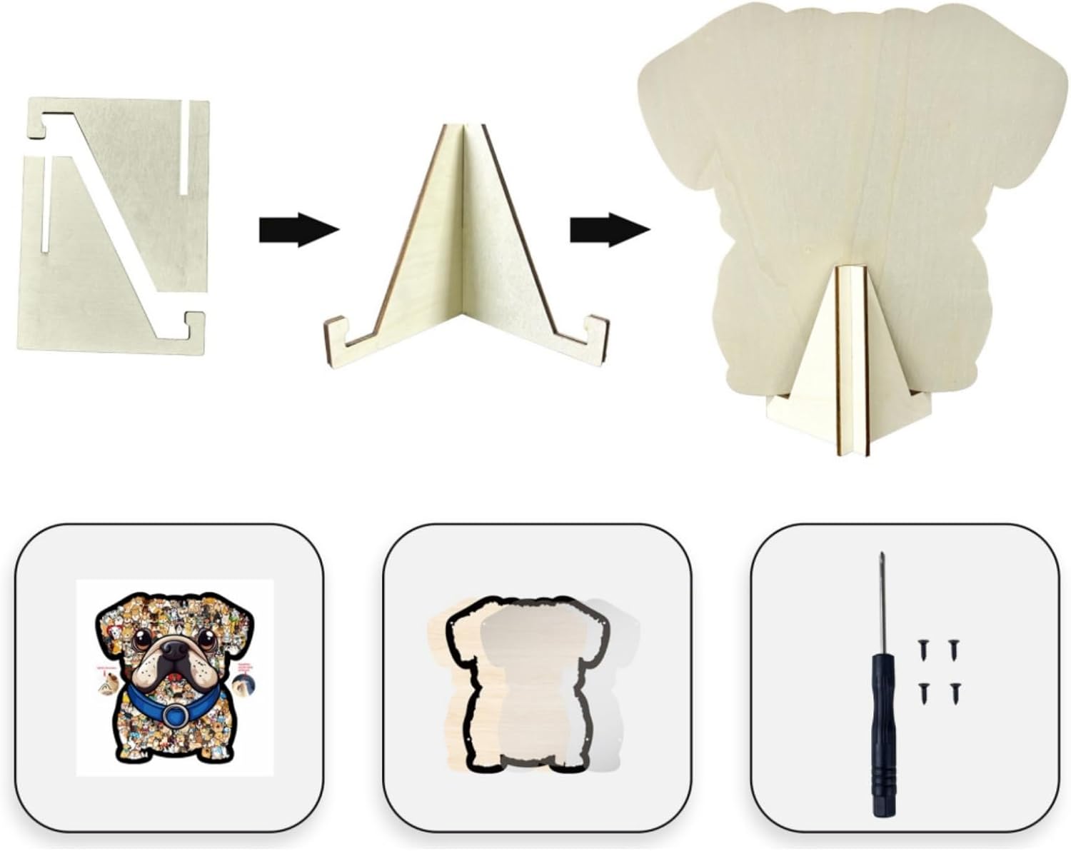 135pcs Wooden Jigsaw Puzzle: Colored Dog Shaped Wooden Puzzle Unique Animal Shape Jigsaw Puzzles, Artistic Home Decor, Mindful Challenge & Creative Gifts for GOG Lovers