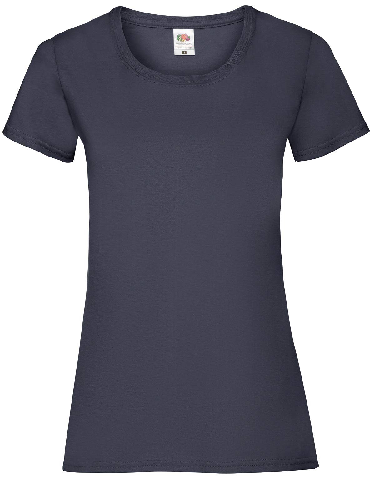 Fruit of the Loom Women's Valueweight Short Sleeve T-Shirt, Deep Navy, 8 (Manufacturer Size:X-Small)