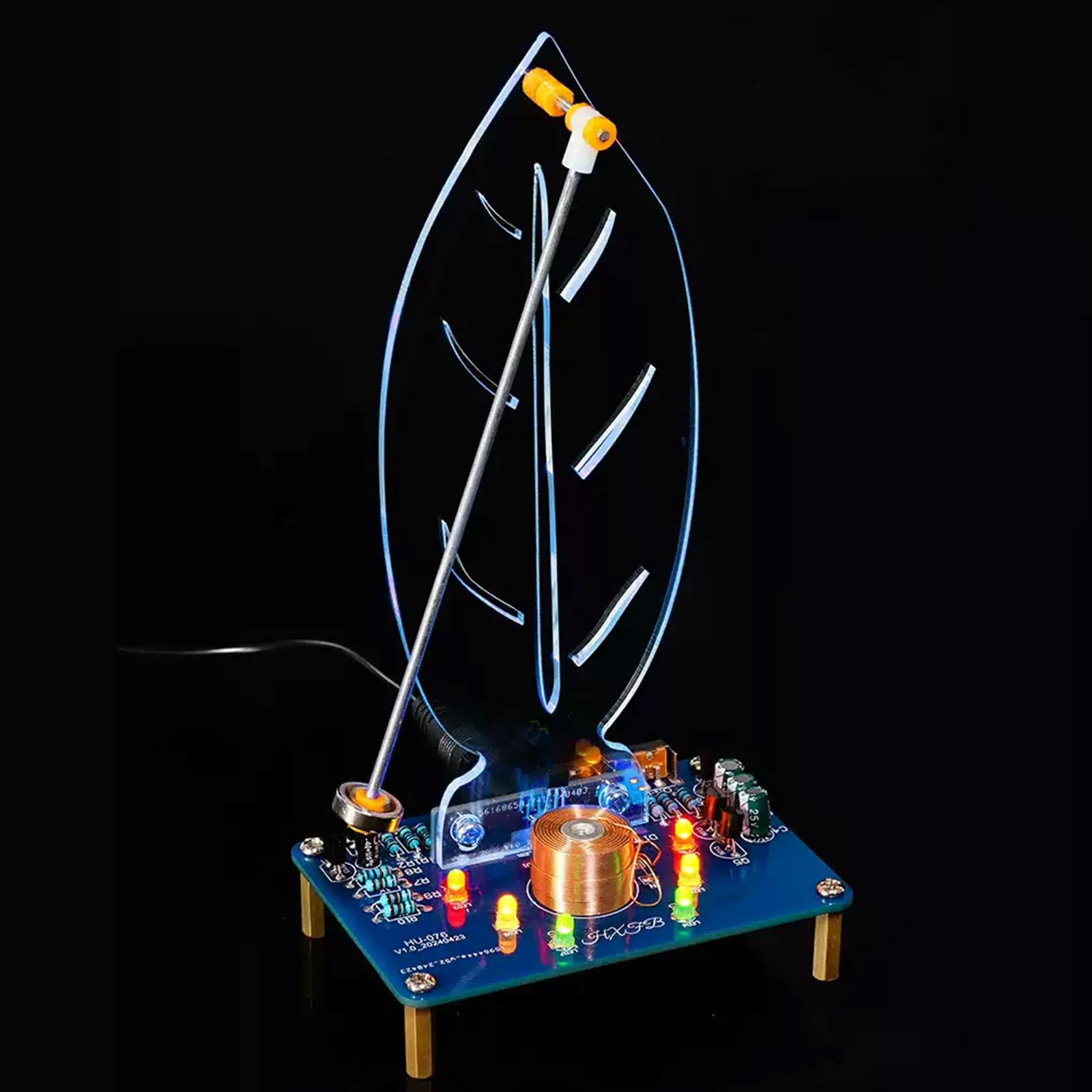 EIELE Electromagnetic Swing Kit, Funny and Interesting Electronics Soldering Practice Kit, Electronics Learning Kit for Soldering Enthusiasts (Soldering Required)