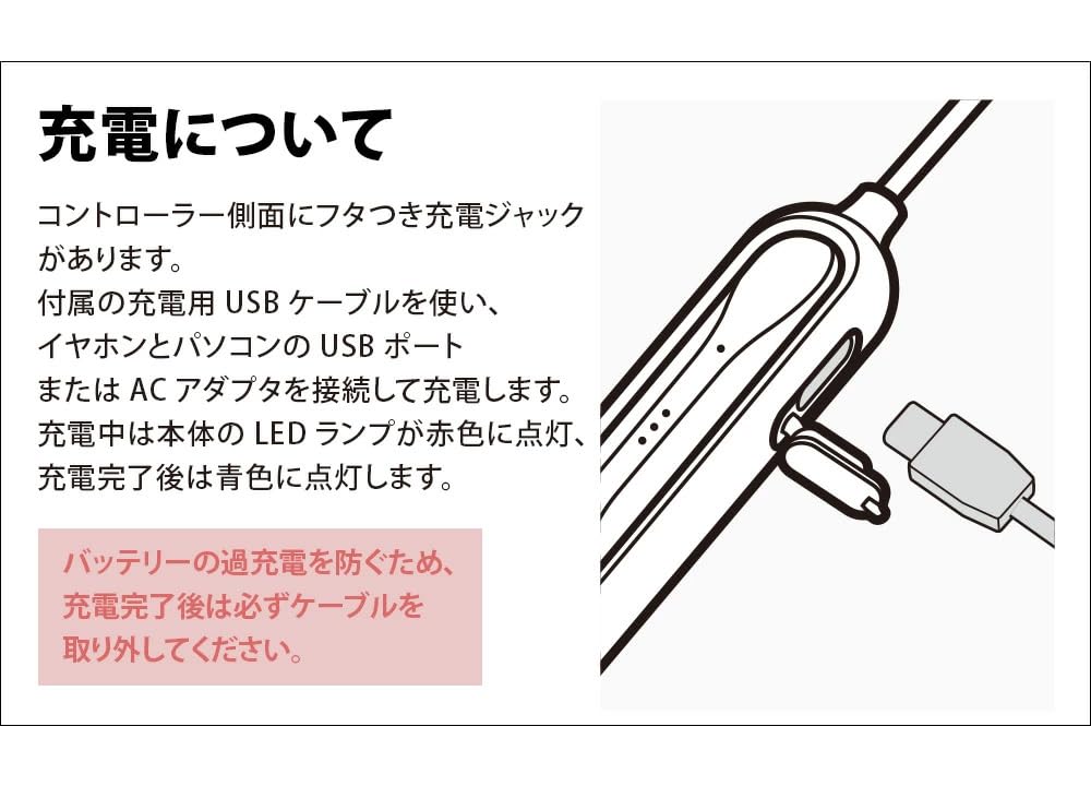 Premium Style Bluetooth 5.0 ワイヤレス ステレオイヤホン インナーイヤータイプ PG-ARBTE12IE1WH