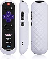 Vista 3 de AKWOX - Funda de repuesto para mando a distancia TCL Roku RC280, ligera, antideslizante, de silicona, a prueba de golpes, para Roku 3600R TCL Roku