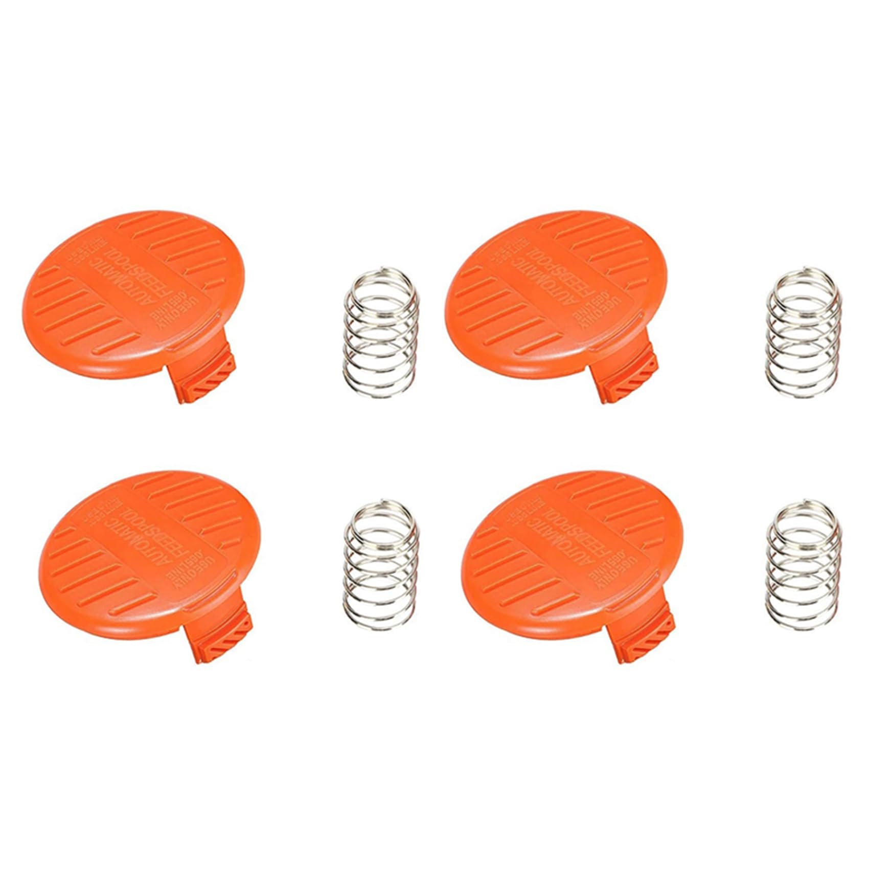 Jooehyer 2X Weed Bump Cap Replacement RC-100-P Spool Cap Covers and Spring for AFS Trimmer