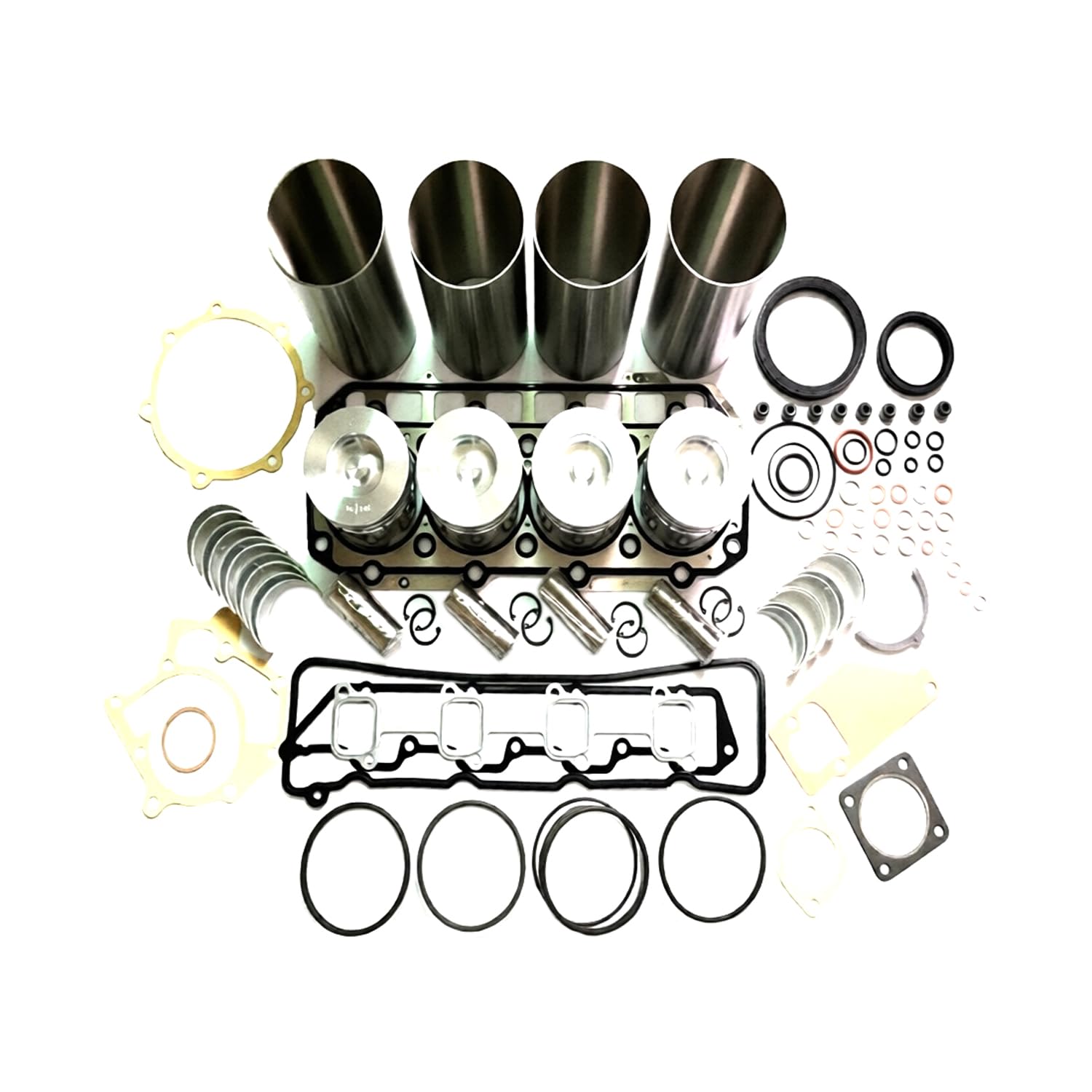 Kit de reconstrucción YN129906-22080 729900-02800 129900-23600 compatible con motor Yanmar 4TNV94L-RZJQ 4TNV94CHT compatible con John Deere Tractor JD1520