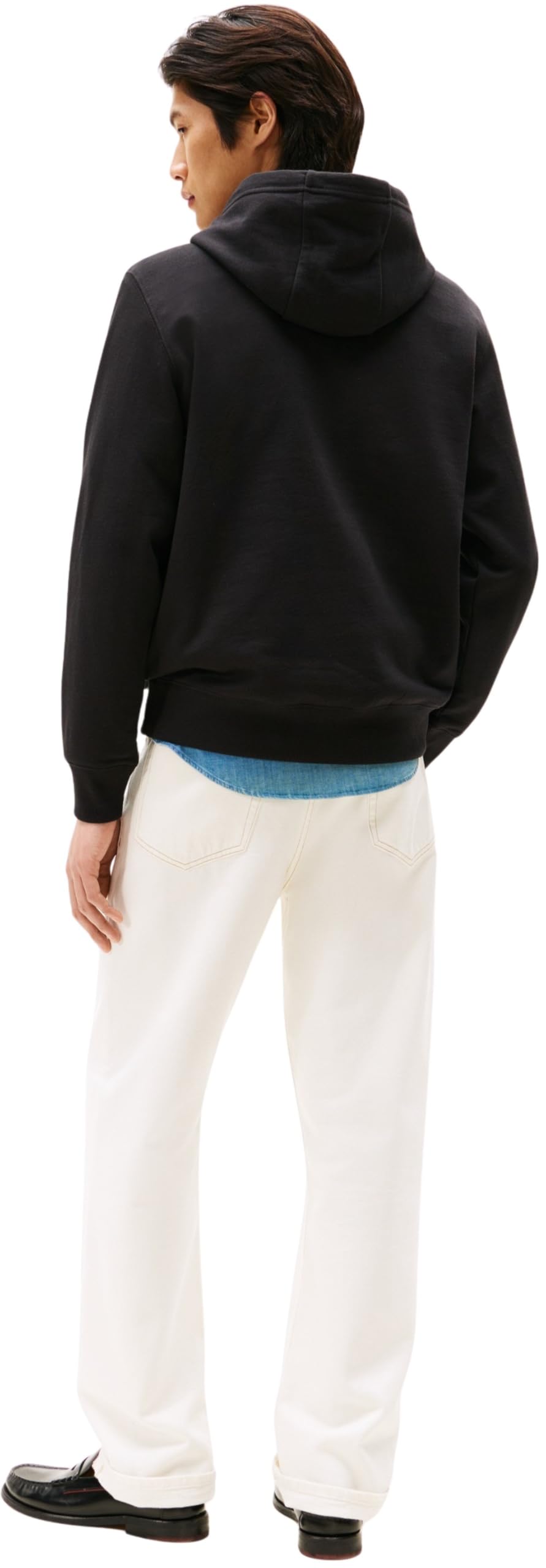 Tommy Hilfiger Outline Flag Script Hoodie Mw0mw39372 Felpa con Cappuccio Unisex - Adulto (Pacco da 1)