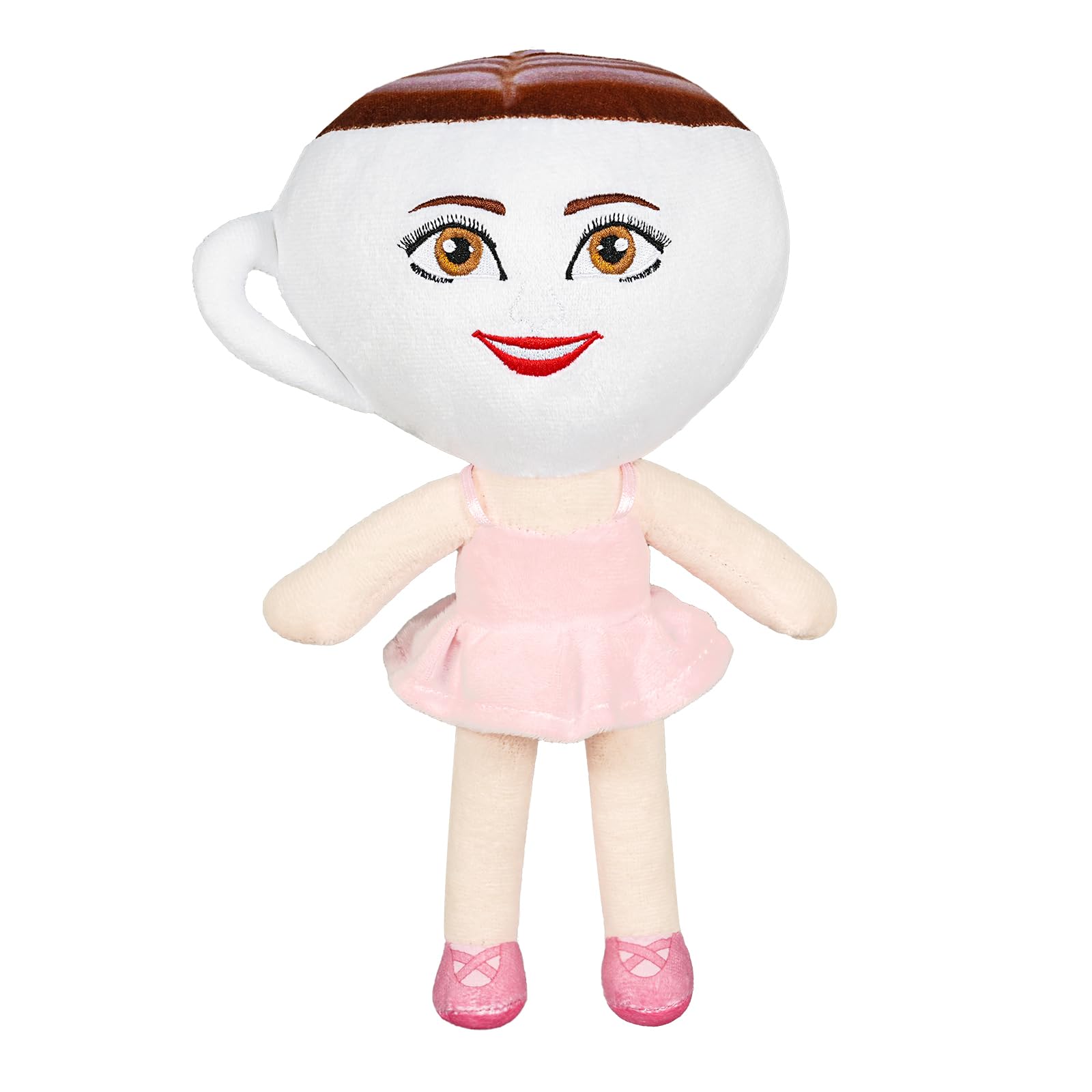 HGDFEOC Italian Brainrot Plush,Funny Ballerina Cappuccina Plush Stuffed Figure Pillow Room Decor for Video Game Fans