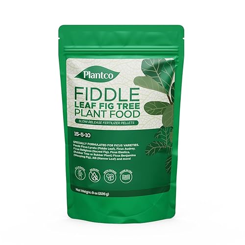 Fiddle Leaf Fig Tree Plant Food - Fertilizer Granules Feed Continuously for 6 Months | NPK 15-5-10 Slow-Release Fertilizer for Potted Fig Leaf and