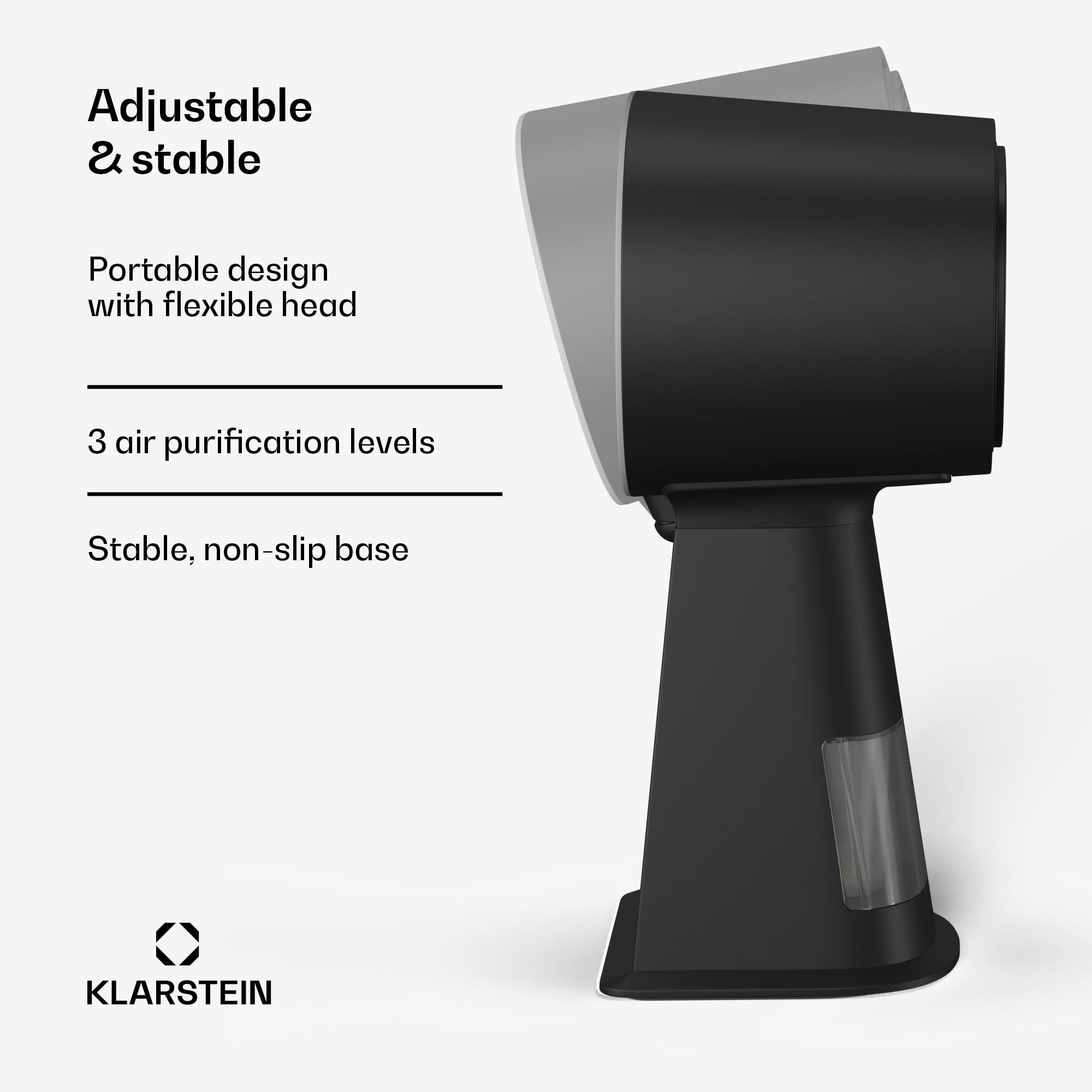 Klarstein Mini okap kuchenny – Kompaktowy i wydajny 200 m³/h, Przenośny, Wielowarstwowy filtr, Antypoślizgowa podstawa, Idealny do małych kuchni i zastosowań mobilnych