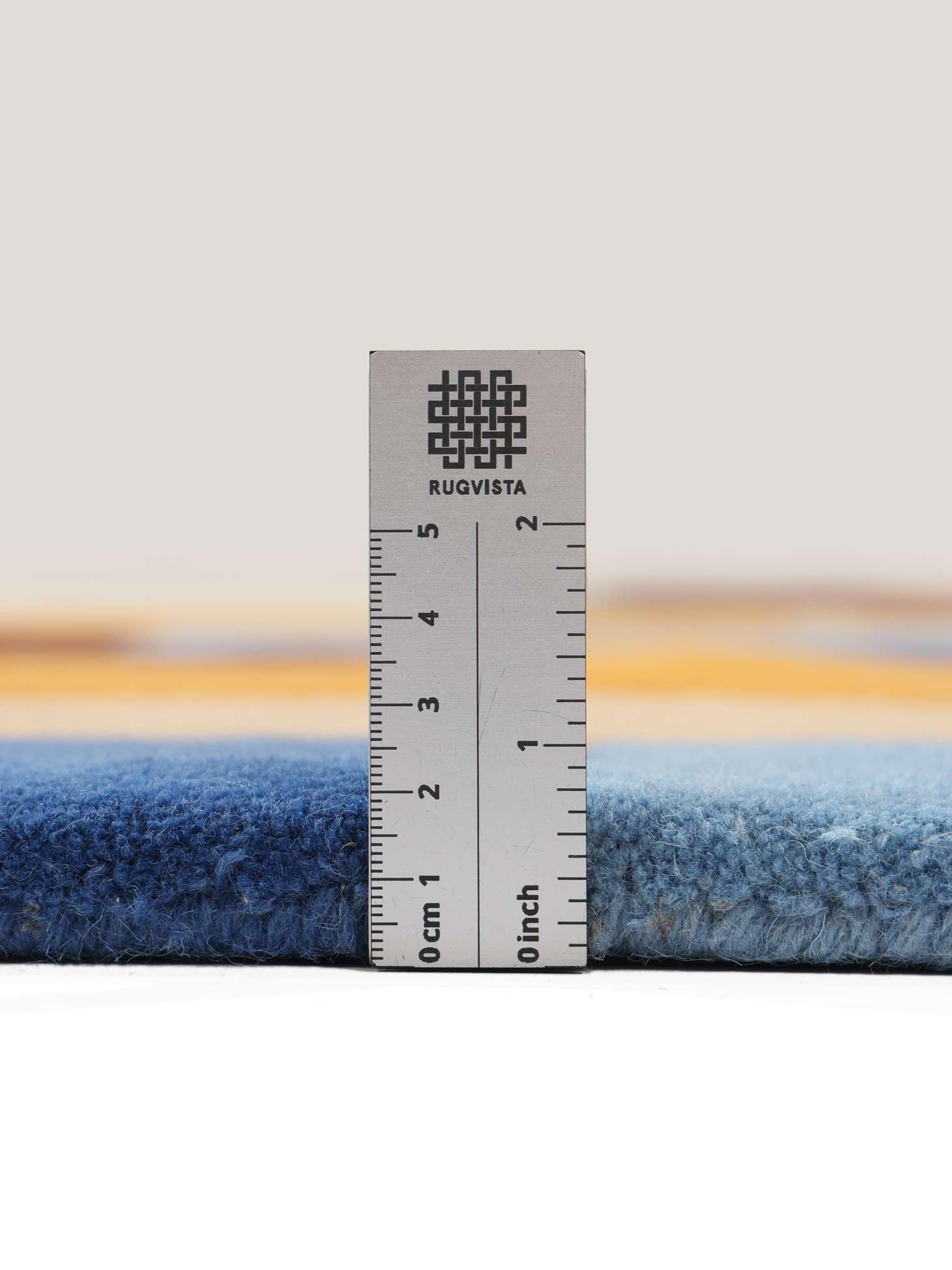 RugVista Quentin Tapis, 160 x 230 cm, Bleu/Orange