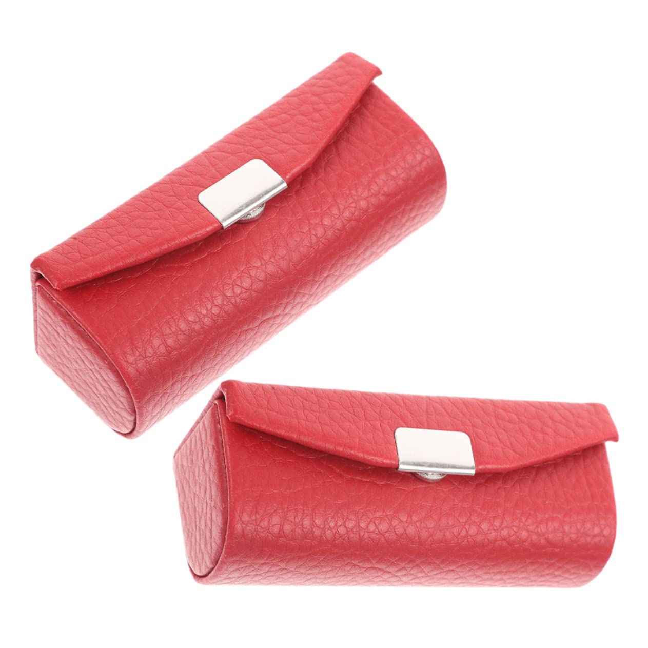 minkissy 6piezas Estuche De Lápiz Labial De Cuero Compacto y Ligero para Viajes y Almacenamiento De Labiales Diseño Elegante y Funcional Cereza Textura De Lichi