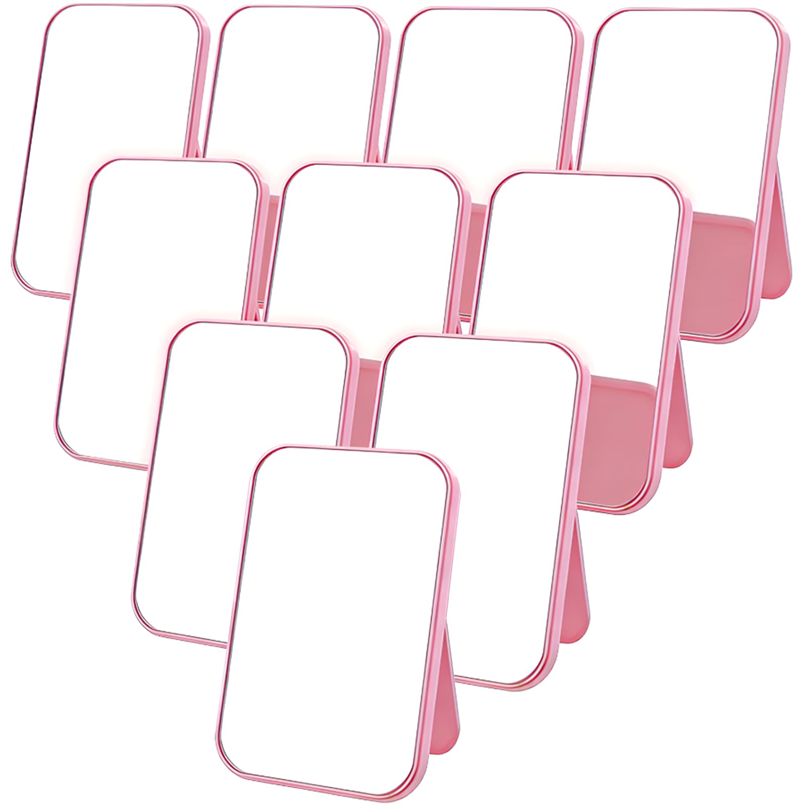 Photo 1 of 10 Pcs Pink Square Vanity Mirror for Girls Pajama Sleepover Party Favors