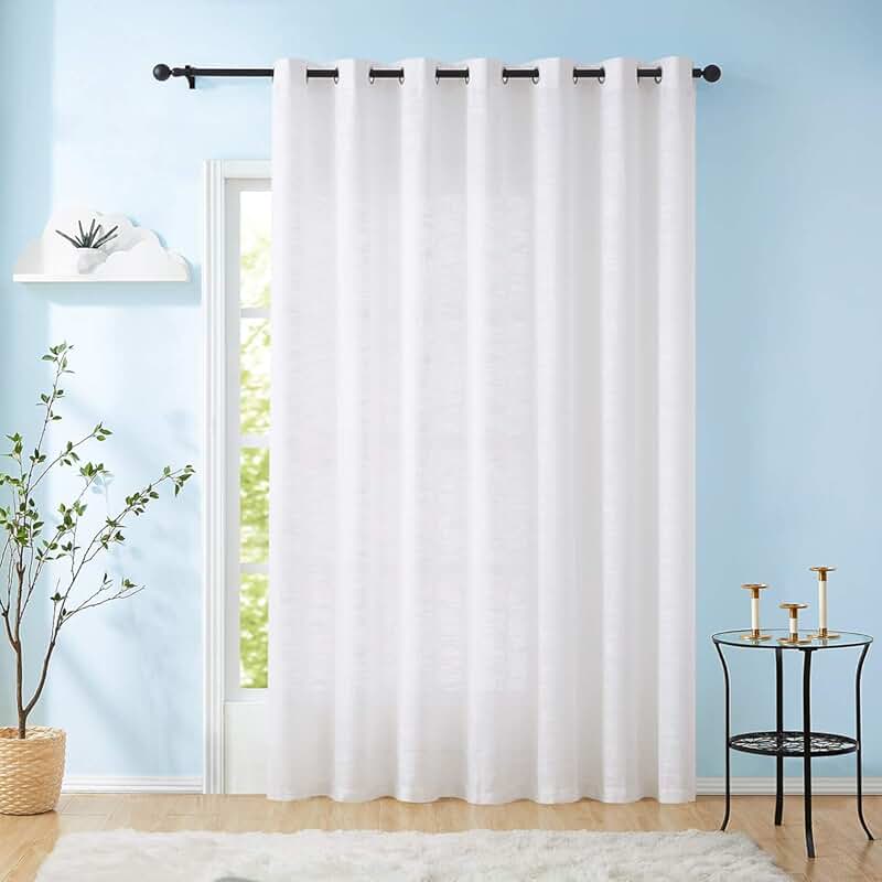 extra wide patio door curtains