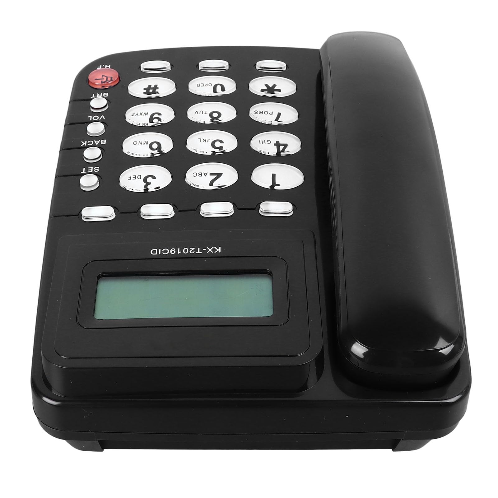 Telefono con Filo con Tasti Grandi, Telefono Fisso con Display ID chiamante, chiamate in Vivavoce Multifunzione, per Ufficio, Reception, casa, Hotel