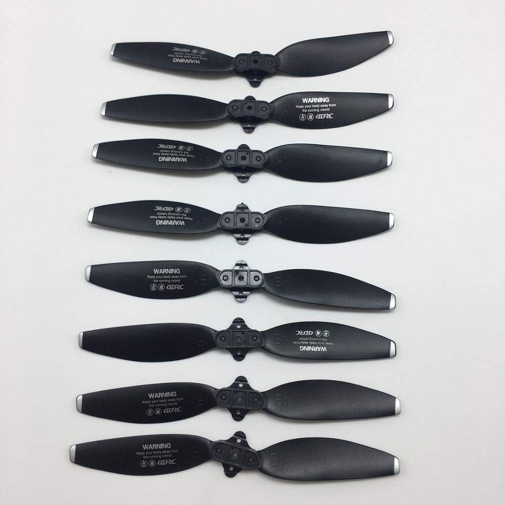 ZIxmix Propeller With Screws F8 Propeller Blades Props/Fit For 4DRC Fast Mini Brushless Engine Rc Drone Quadcopter Spare Parts Silent Flight Accessory (Color : 8Pcs)