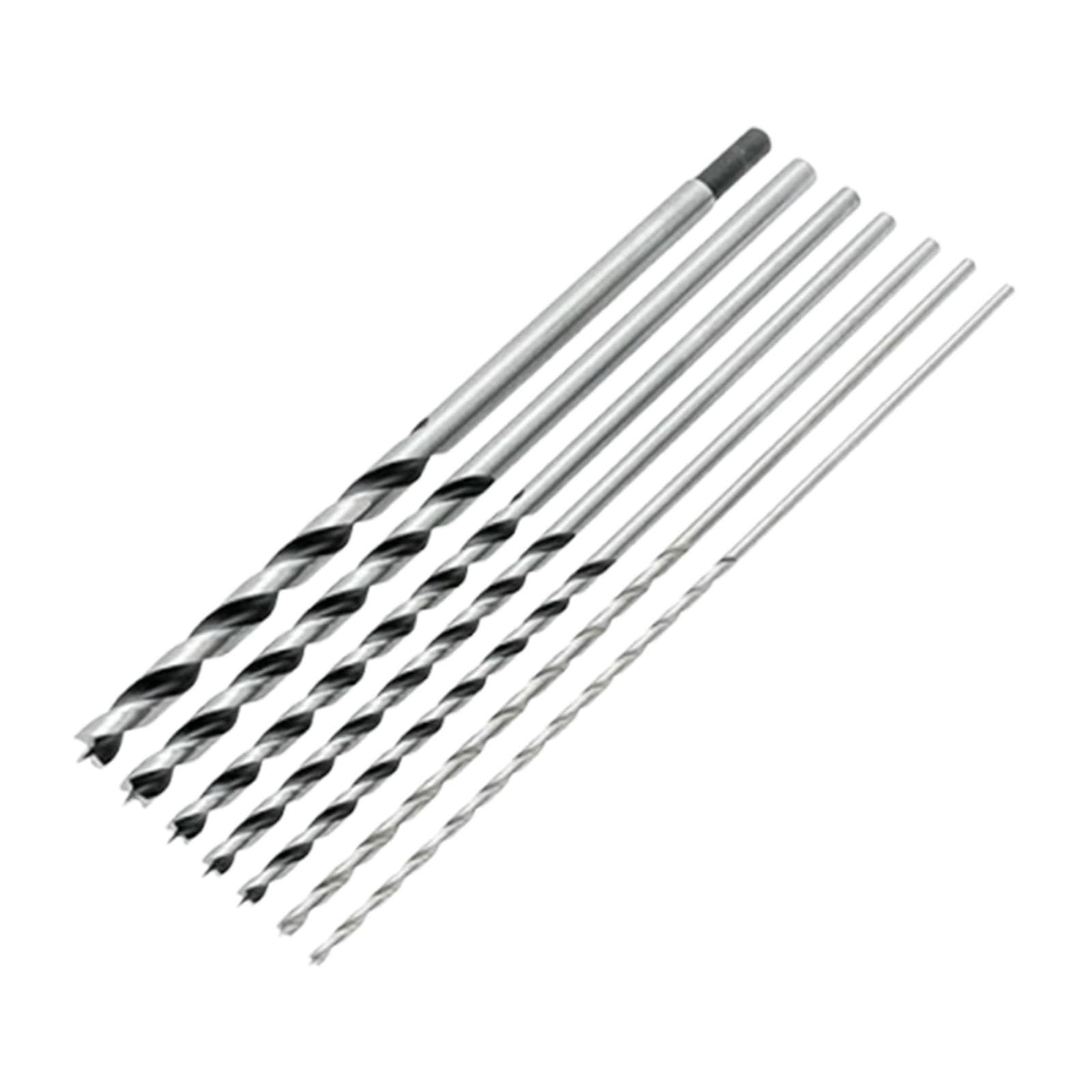 Ensemble de 7 Forets à Bois, Outil de Travail Du Bois Professionnel et Portable de Différentes Tailles, Assortiment de Forets pour Projets de Bricolag