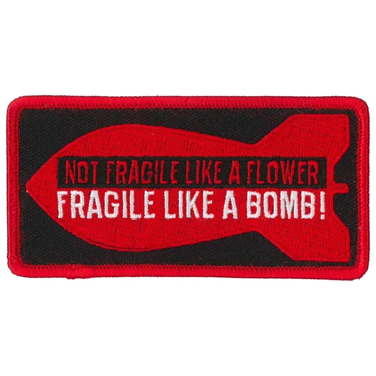 Hot Leathers Fragile Bomb Patch PPL9835-4 Width x 2 Height Inches