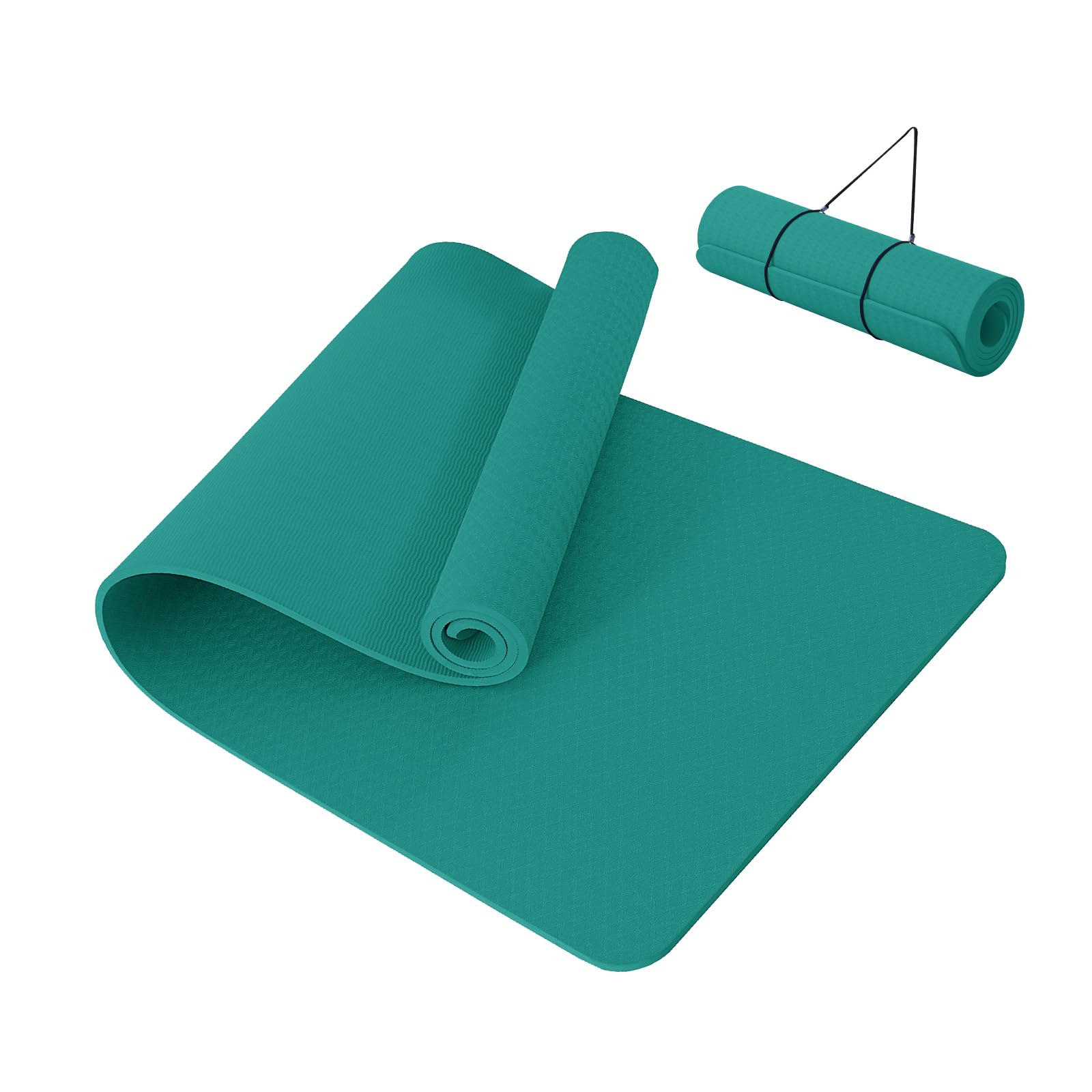 Good Nite Yoga Mat Thick 10 mm Exercise Mat TPE Yoga Mats For Women & Men Non-Slip Gym Mats For Home Fitness Workout Pilates