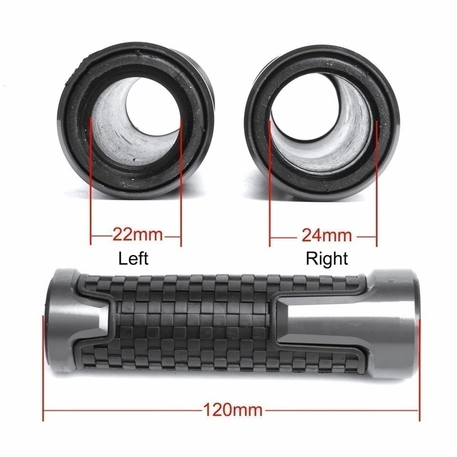 7/8 22 mm Motorfiets Handvat Bar Grips Stuur Accessoires Voor Suzuki GSXR GSX-R 600 750 1000 1000 R/X Gsx-r1000 2003-2020 2021 (Kleur: blauw