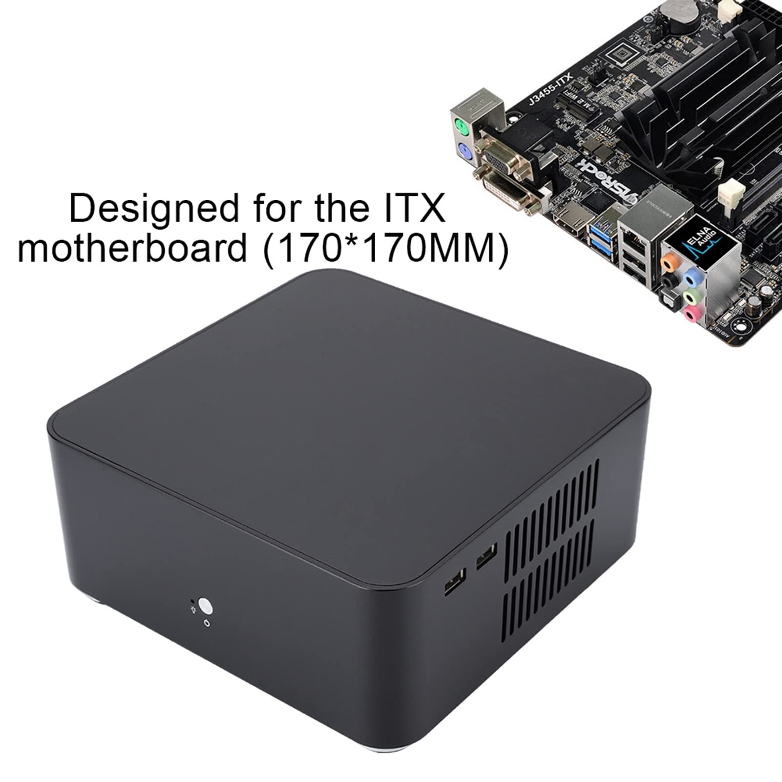 Amazon.co.jp: Mini ITX コンピュータ ケース アルミニウム合金 HTPC