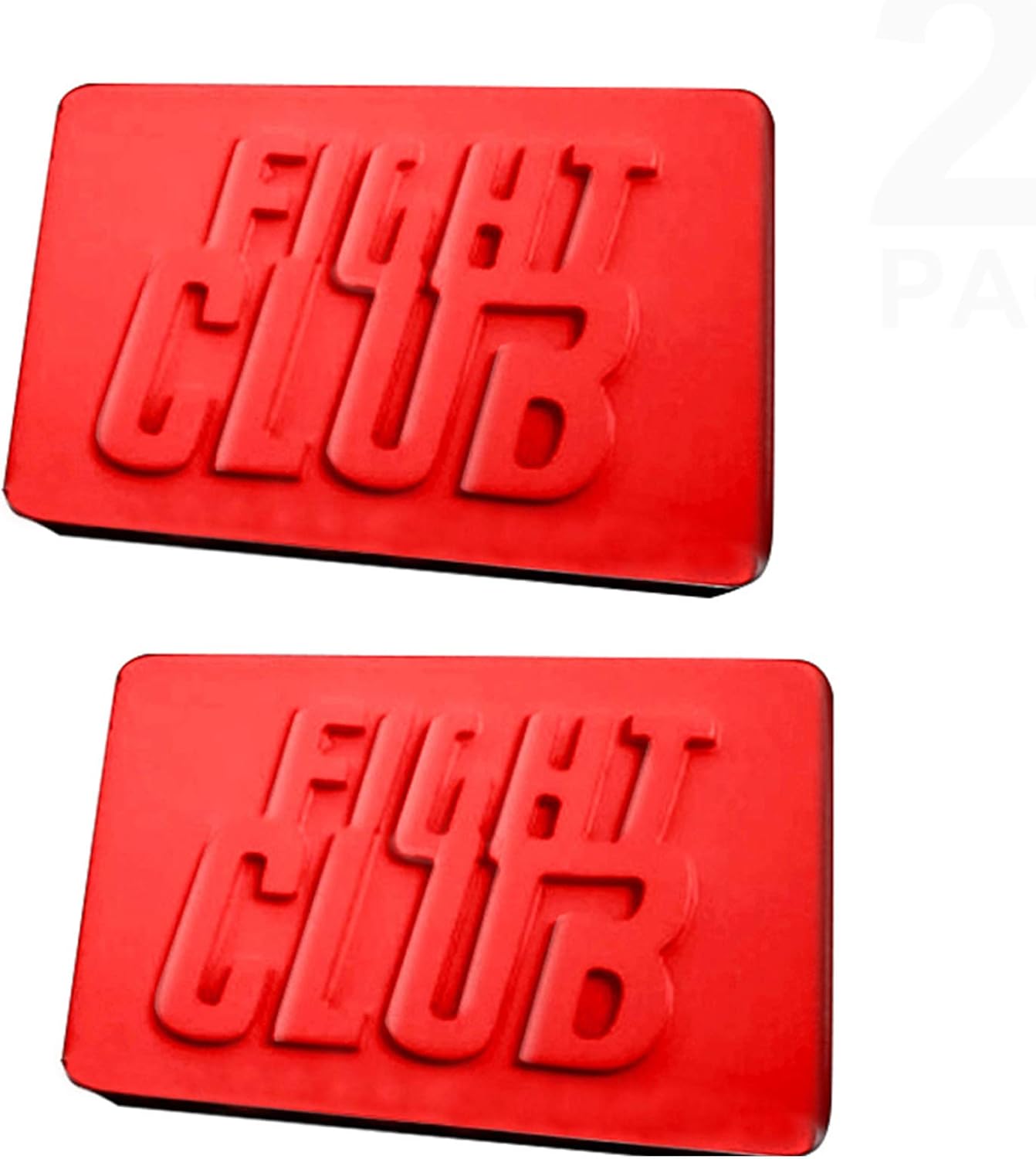 Fight Club Shape Silicone Soap Molds,Silicone Cake Mold Fight Club Resin Clay Soaps Making Moulds，Officially Licensed (2pack)