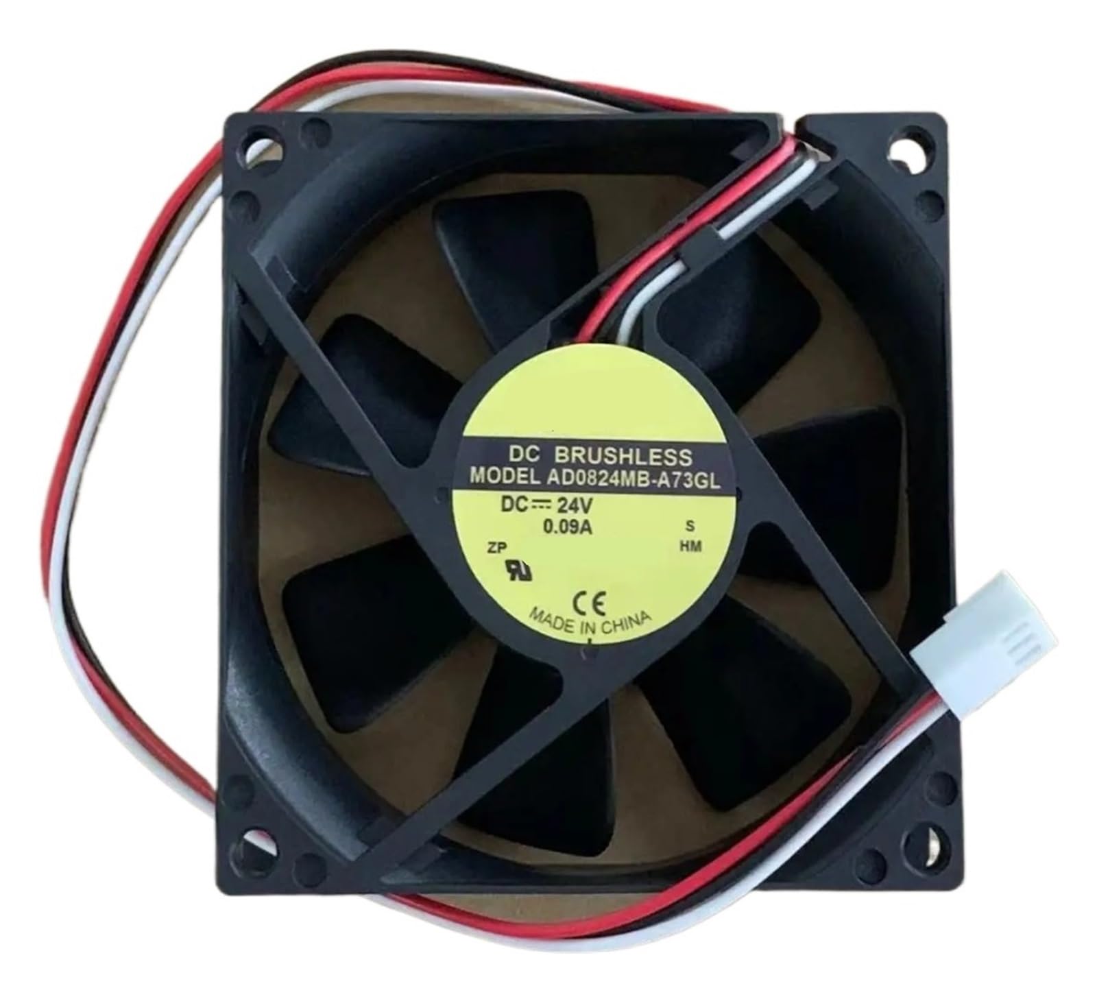 Ventilateur 3 fils AD0824MB-A73GL de 8cm silencieux et à faible consommation 24V