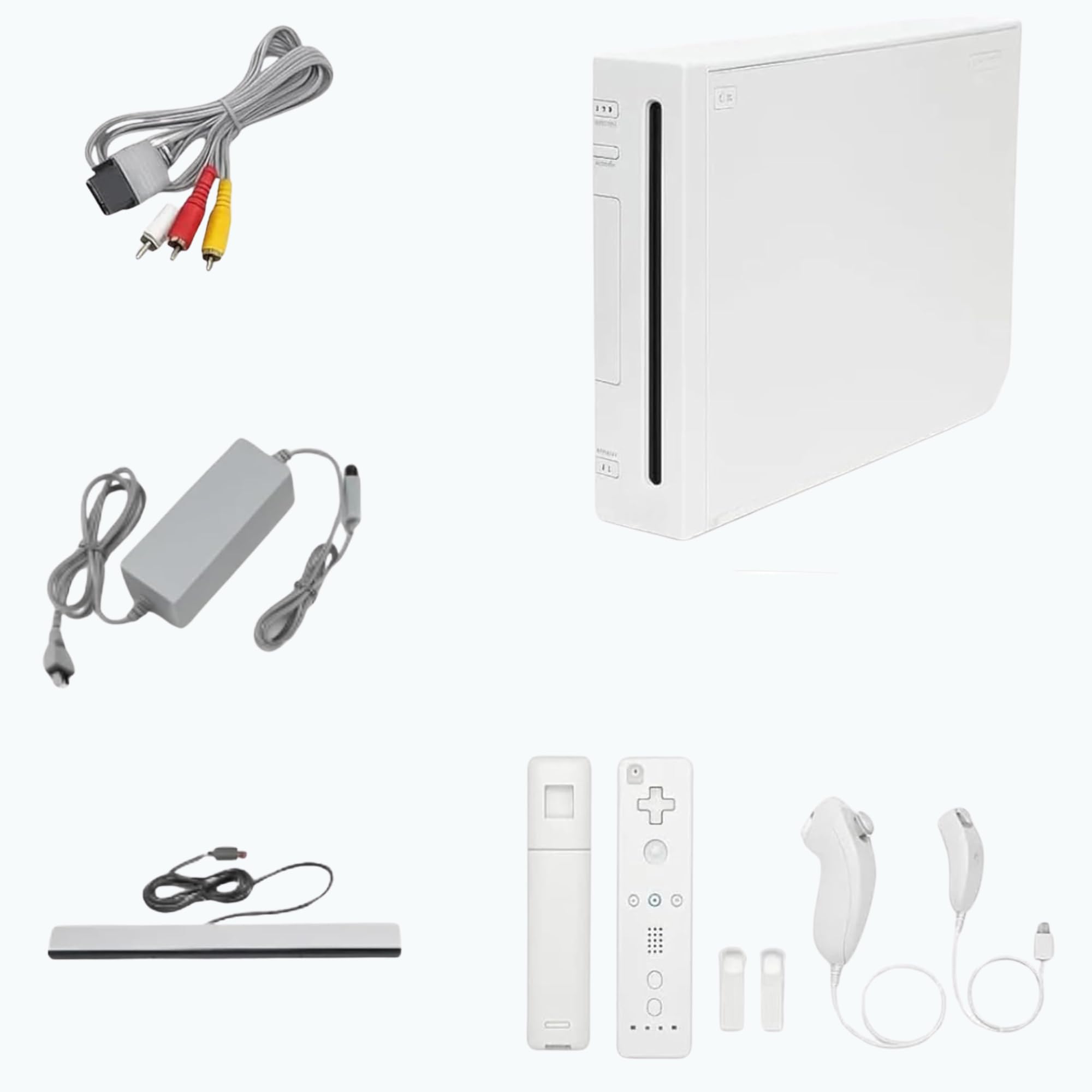 家具 Wii Amazon.com: Nintendo Wii Console (White) with Controllers