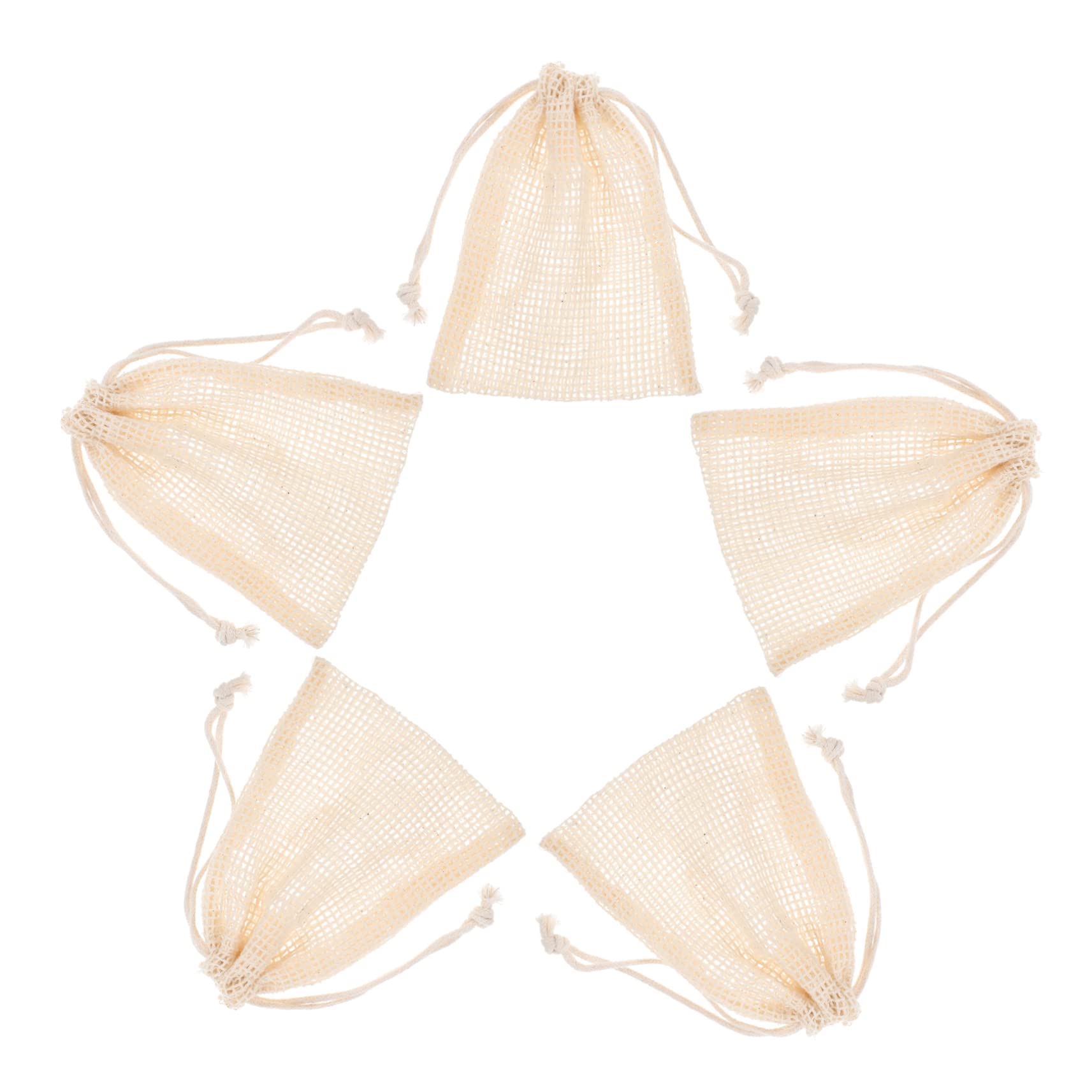 TOVINANNA Cotton Linen Soap Bag Mesh Travel Soap Pouch Reusable Shower Bag Skin Brightening Tool