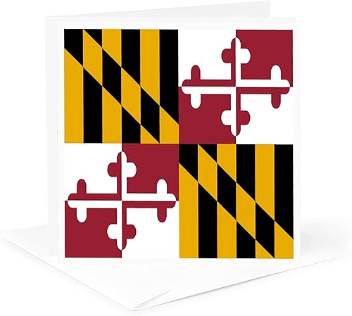 Miniatura 5 de State Flag of Maryland - George Calvert - Tarjetas de felicitación, 6 x 6 pulgadas, juego de 12 (gc_158370_2)