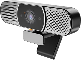 KOCAN Webcam Cover,SeeUp Mini 3-in-1 Webcam with Speaker & Microphone & Privacy Cover 1080P Camera Desktop USB Plug & Play 5 Meters Pickup Distance Video Conference Camera for Live