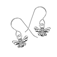 Vista 2 de Honeybee Dangle Earrings Fun Summer Earrings for Women and Girls in Sterling Silver