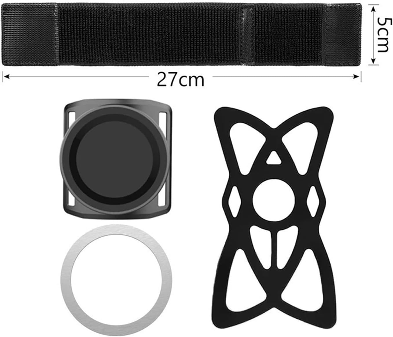 Armband Wristband Mobile Phone Holder Magnetic Wrist Strap Phone Mount Stand Cycling Hiking Gym