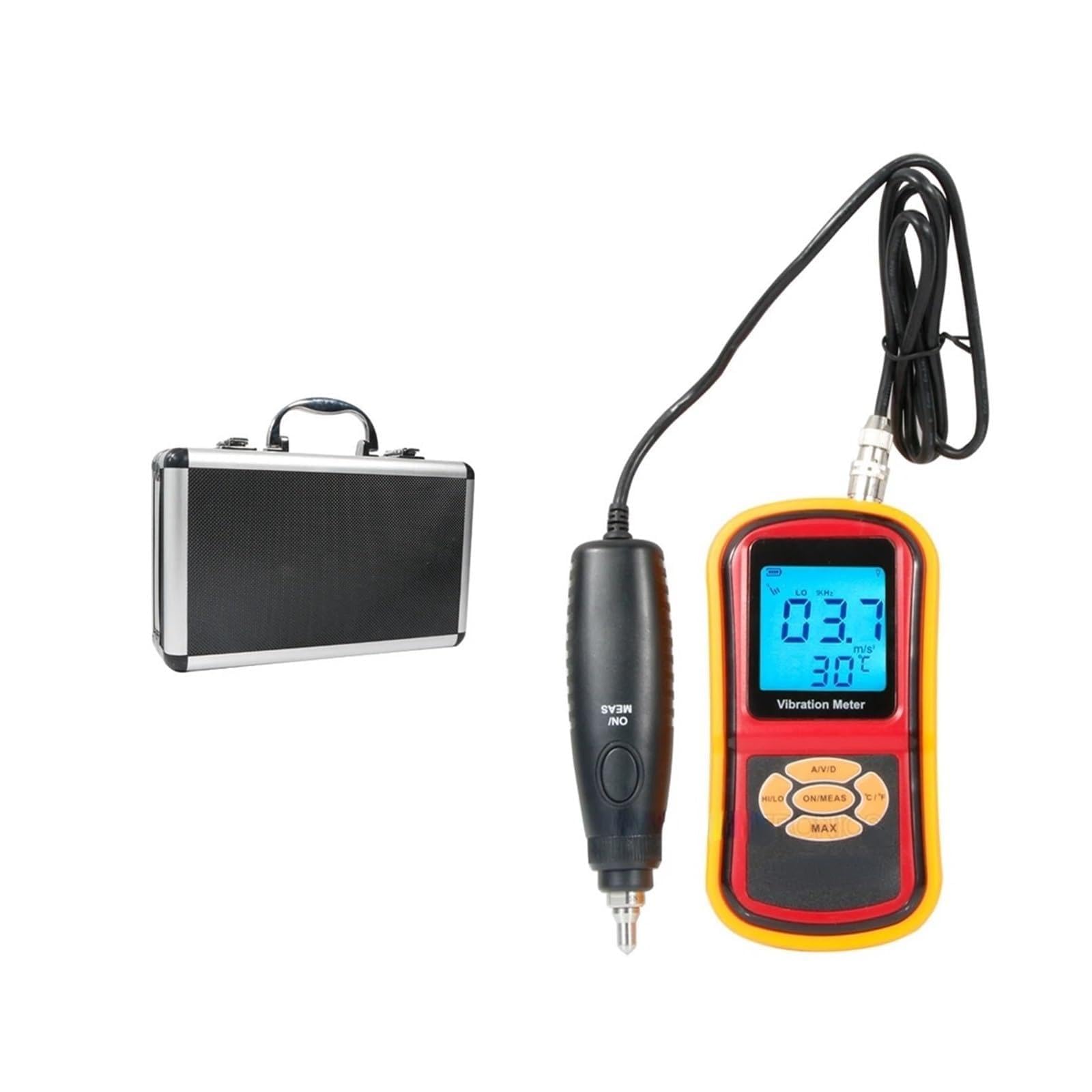 Gqnblvhzupdm Gm63b-N-Sim Vibration Tester Vibration Meter Visually Lcd Display Measurement Value And Status Gm63b For Long-Term Use(Gm63b-N-Sim)