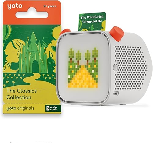 Yoto Reproductor (3 generación) + paquete de colección Classics Altavoz de audio Bluetooth para niños, dispositivo todo en 1 sin pantalla para