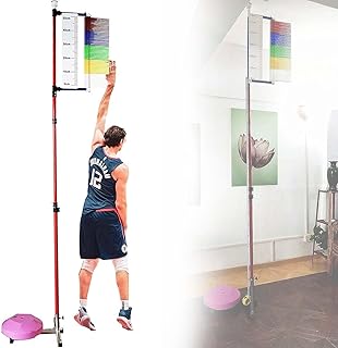 JINGEDD Vertical Jump Tester,Jump Measurement Test Stick Pole Tool,1.3-3.6 Meters Adjustable,Fitness Vertical Jump,For Kids Youth,Basketball Volleyball Jumping Test Assessment Tool
